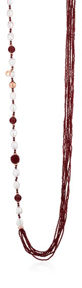 Collana Lelune Donna LELUNE GLAMOUR in Argento Perla LGNK546.1 - LGNK546.1